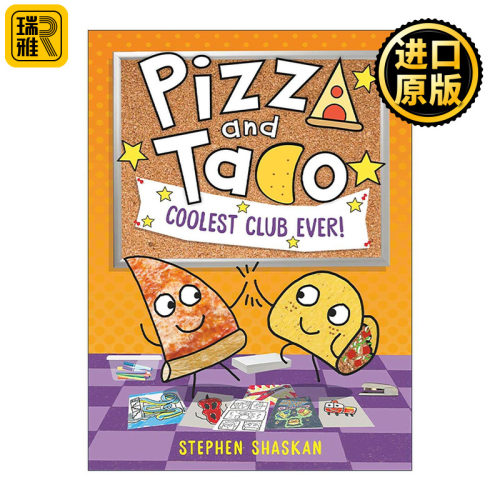 英文原版 Pizza and Taco Coolest Club Ever 披萨饼与玉米片9 图画图像小说 精装 英文版 进口英语原版书籍