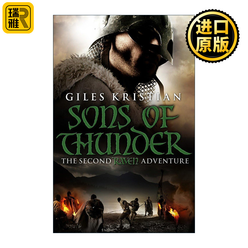 英文原版 Raven Sons of Thunder 渡鸦2 雷之子 Giles Kristian畅销维京系列历史小说 英文版 进口英语原版书籍