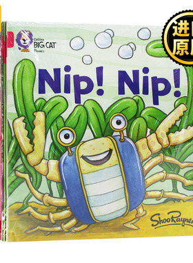 柯林斯大猫系列 A级 带CD 幼儿进阶阅读 8本组合 英文原版 BigCat Phonics Pink A 英文版 进口英语原版书籍