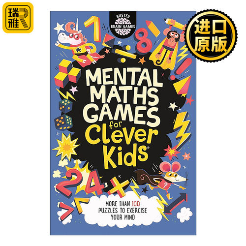 英文原版 Mental Maths Games for Clever Kids 智慧小孩系列 数学谜题游戏活动书 儿童数学思维与计算能力训练 进口英语原版书籍