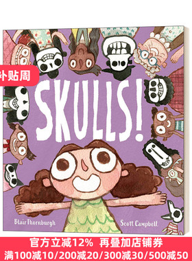 英文原版 Skulls! 头骨！精装 英文版 Blair Thornburgh 纯全英文版正版原著进口英语书籍