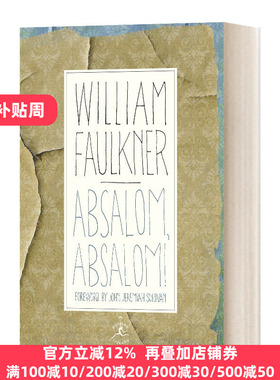 押沙龙 押沙龙 英文原版小说 Absalom Absalom! 精装 英文版 William Faulkner 进口英语原版书籍