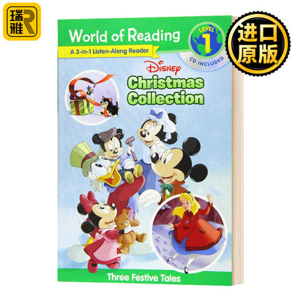 World of Reading: Disney Christmas Collection 3-in-1 Listen-Along Reader 迪士尼阅读世界分级读物第1级圣诞3合1附CD