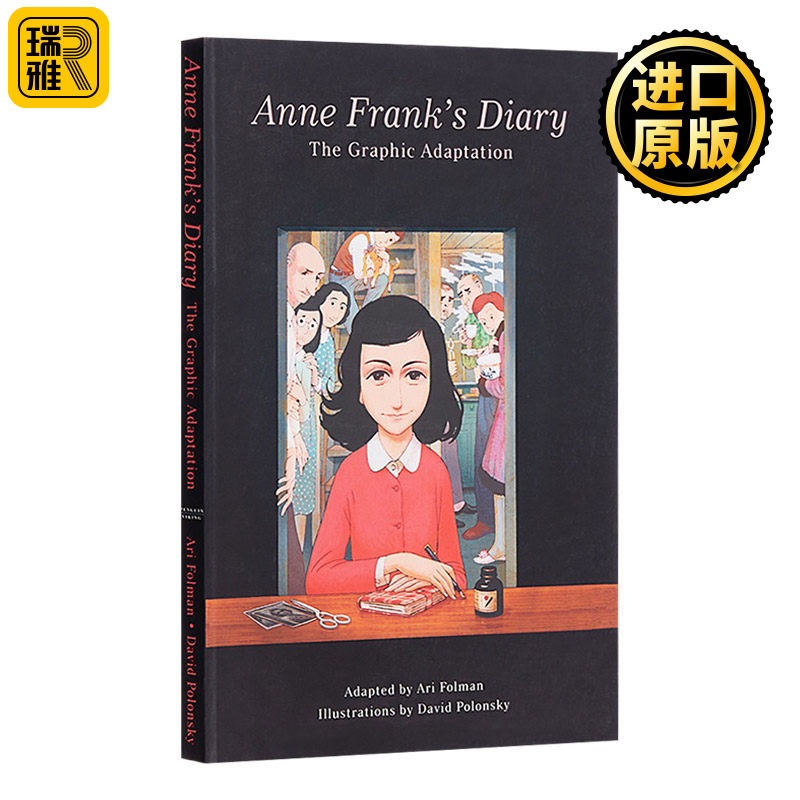 安妮日记 彩图版 英文原版 Anne Frank's Diary The Graphic Adaptation 英文版 Anne Frank 进口英语原版书籍