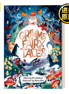 英文原版 Grimms' Fairy Tales Retold by Elli Woollard Illustrated by Marta Altes 格林童话精装绘本 英文版 进口英语原版书籍