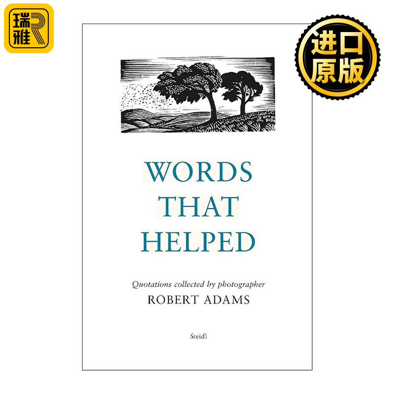英文原版 Words That Helped 罗伯特·亚当斯 疗愈人心的文字 语录摄影收藏集精装 英文版 进口英语原版书籍