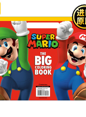 英文原版 Super Mario: The Big Coloring Book (Nintendo®) 超级马里奥 大图画书 涂色书 任天堂