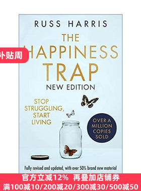 英文原版 The Happiness Trap 幸福的陷阱 第二版 路斯·哈里斯 Russ Harris 英文版 进口英语原版书籍