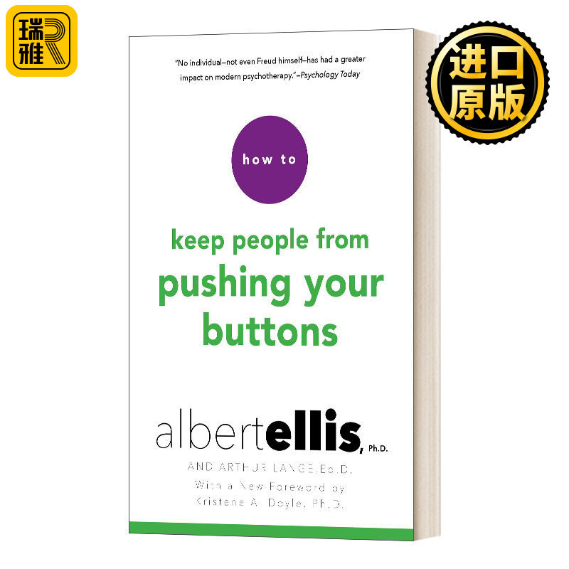 如何避免别人触怒你 英文原版 How to Keep People from Pushing Your Buttons 英文版 Albert Ellis，Arthur Lange进口英语原版书