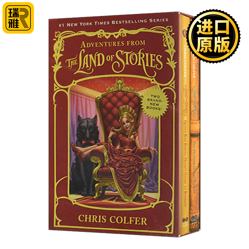 英文原版 Adventures from the Land of Stories Boxed Set异世界童话之旅2册装英文版 Christopher Colfer进口英语原版书籍