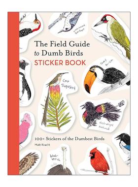 英文原版 The Field Guide to Dumb Birds Sticker Book 傻鸟指南贴纸书 含100+贴纸 英文版 进口英语原版书籍