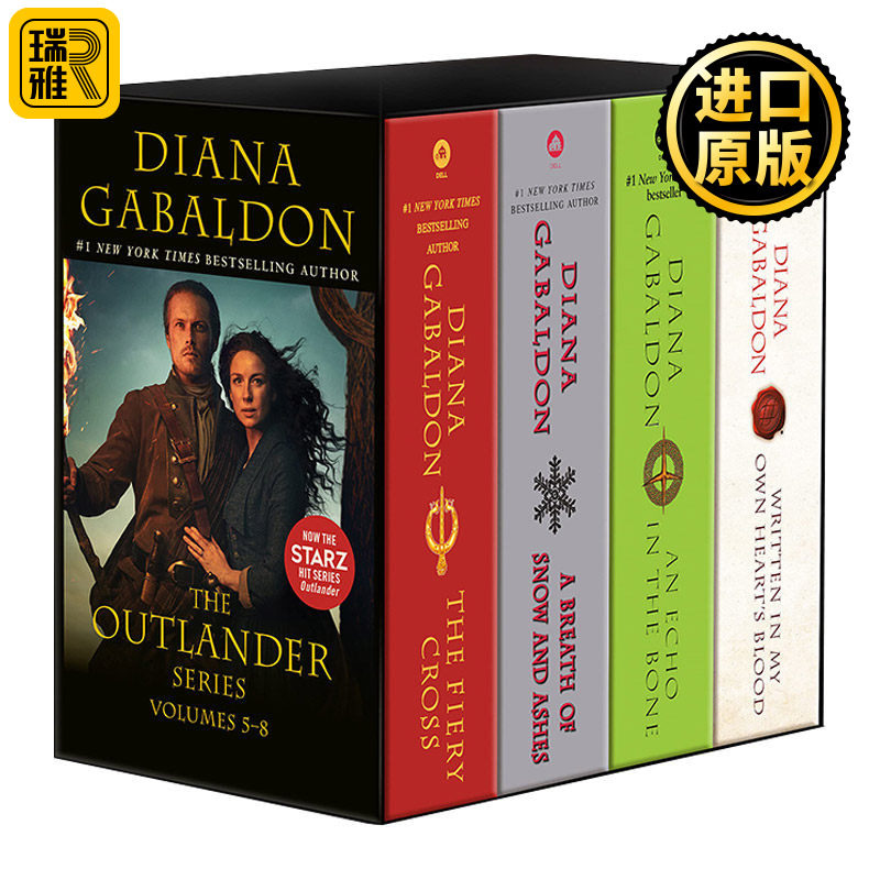 英文原版小说 Outlander 异乡人5-8卷 4册盒装套装 戴安娜&middot;加瓦尔东 进口英语原版书籍