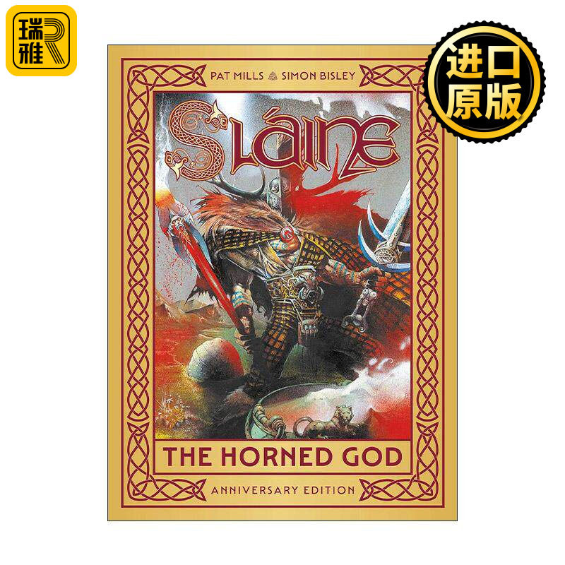 英文原版 Slaine 杀戮 有角之神 周年纪念版漫画 西蒙·比斯利 英文版 进口英语原版书籍 - 实物图