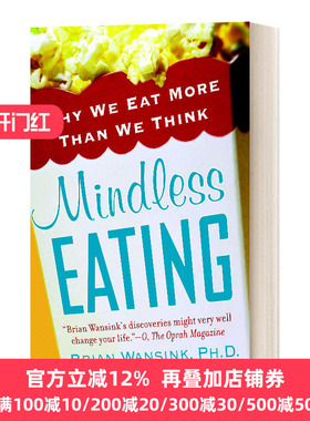 瞎吃 最好的节食就是你根本不知道自己在节食 英文原版 Mindless Eating Why We Eat More Than We Think 英文版 进口英语原版书籍