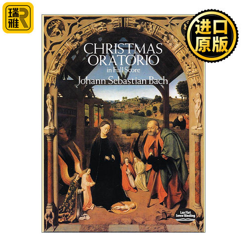 英文原版 Christmas Oratorio in Full Score 圣诞清唱剧全谱 巴赫 英文版 进口英语原版书籍