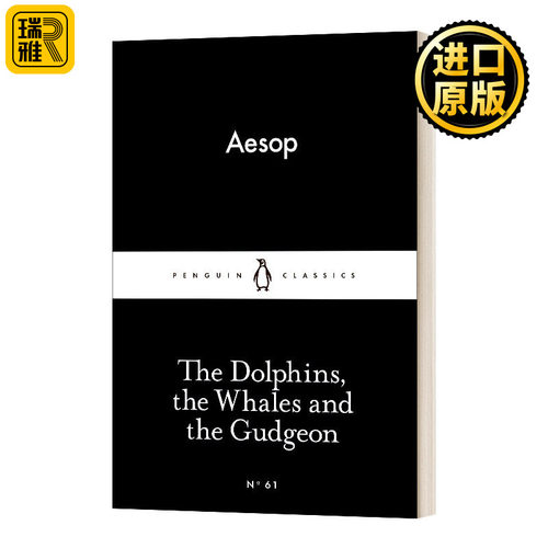 英文原版 The Dolphins  the Whales and the Gudgeon 海豚 鲸鱼和格杰恩 伊索寓言 英文版 Aesop 进口英语原版书籍