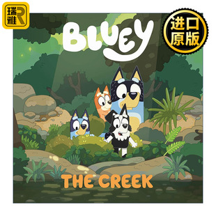 Creek The 小蓝狗布鲁伊纸板书 小溪之旅 儿童绘本 英文原版 英文版 Bluey