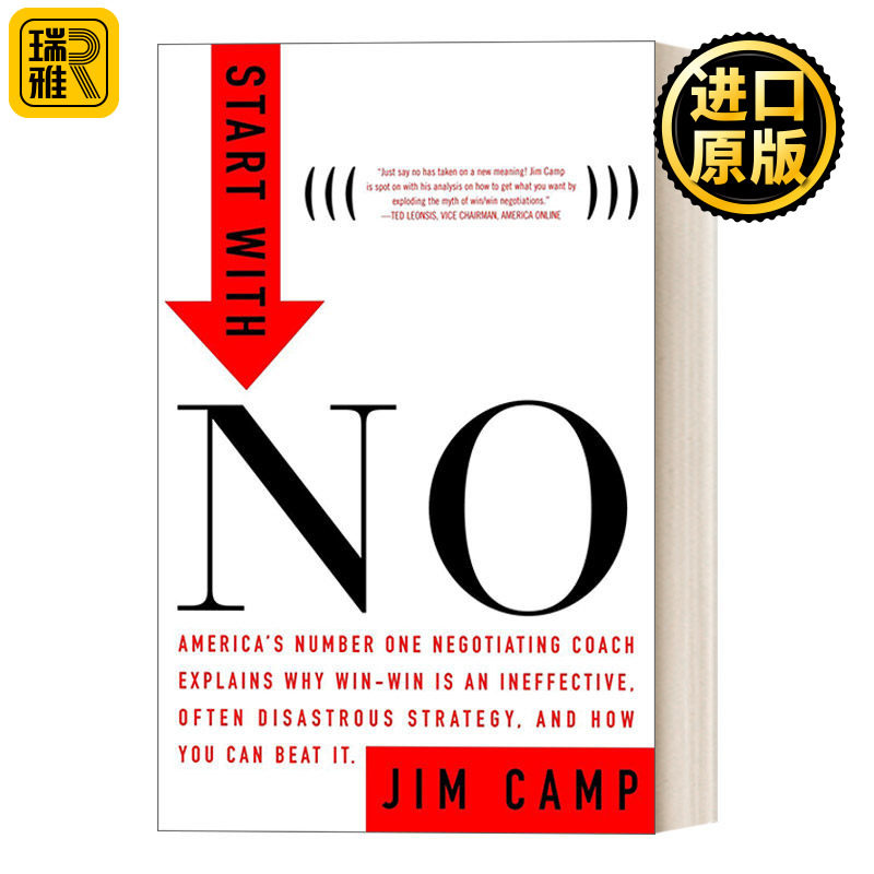 英文原版 Start with No 从不开始 专业人士不想让你知道的谈判工具 商业 沟通技巧 Jim Camp 精装 英文版 进口英语原版书籍