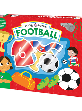 小小角色扮演家 足球员 Lets Pretend Footballer 英文原版 儿童纸板模型操作玩具书 亲子互动游戏书Roger Priddy英语单词认知启蒙