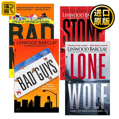 英文原版 Zack Walker 扎克·沃克系列1-4册 惊悚小说 无暇道别作者林伍德·巴克雷 英文版 进口英语原版书籍
