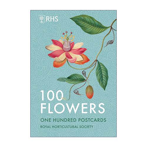 英文原版 RHS 100 Flowers 英国皇家园艺学会 100张花朵明信片 周边文创 英文版 进口英语原版书籍