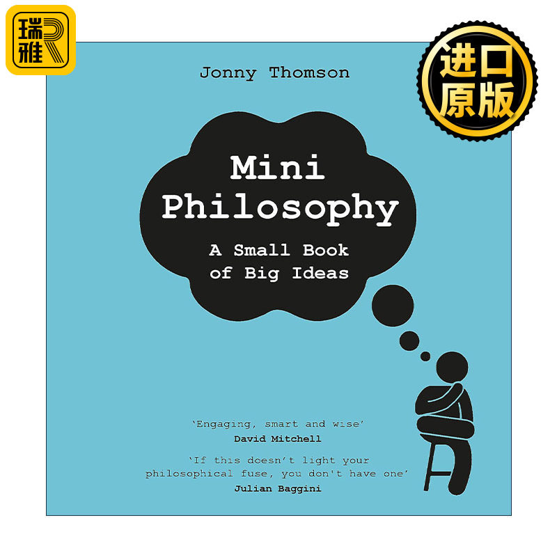 Mini Philosophy 3分钟哲学 一本关于伟大想法的小书 口袋里的哲学课 哲学入门读物 牛津大学教授乔尼·汤姆森 Jonny Thomson