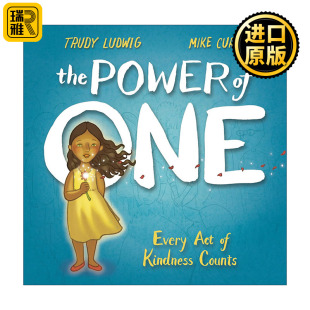 男孩 Power 一个人 One 英文原版 每一个善意 看不见 隐形男孩作者Trudy 绘本 儿童精装 行为都很重要 Ludwig英文版 力量 The