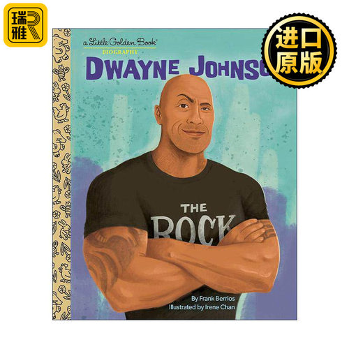 英文原版 Dwayne Johnson Little Golden Book Biographies道恩·强森传记 巨石强森 兰登书屋精装小金书 英文版 进口英语原版书籍