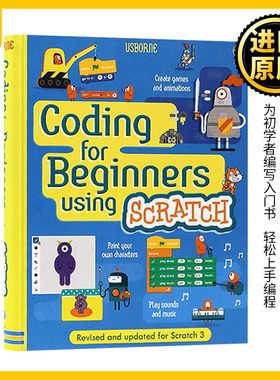 英文原版 Coding for Beginners using Scratch 儿童Scratch软件编程入门指南 英文版 Rosie Dickins 进口英语原版书籍