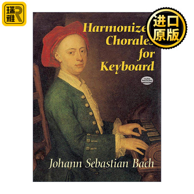 英文原版 Harmonized Chorales for Keyboard 巴赫颂歌合唱和声键盘音乐全谱 英文版 进口英语原版书籍