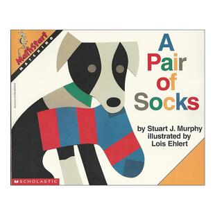英文原版 Mathstart Level 1 A Pair of Socks 数学启蒙绘本1级 英文版 进口英语原版书籍