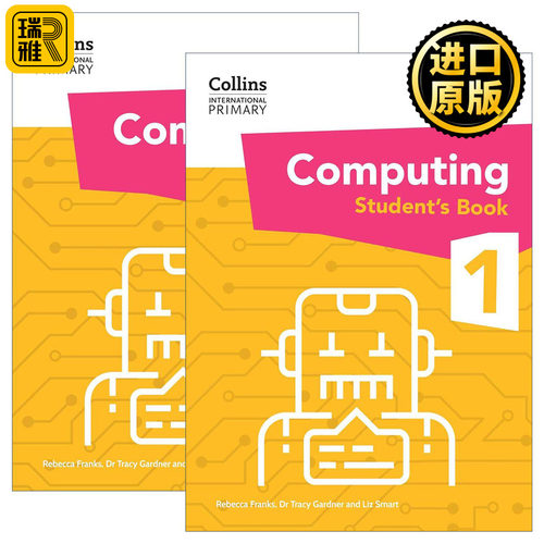 英文原版 Collins International Primary Computing 柯林斯国际小学计算机科学学生用书1+练习册2册 英文版 进口英语原版书籍