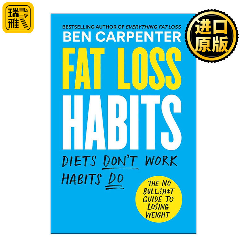 英文原版 Fat Loss Habits 减脂习惯 甩肉不废话指南 英文版 进口英语原版书籍