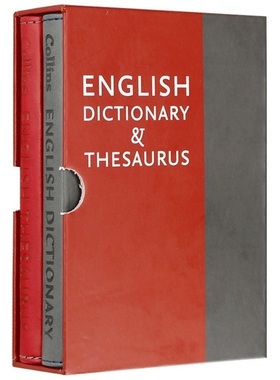 英语同义词词典 英文原版Collins English Dictionary Thesaurus Slipcase柯林斯英语辞典 进口英语书籍 可搭Word Power Made Easy