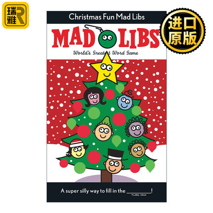 Christmas Fun Mad Libs Dluxe 圣诞乐趣 疯狂填词游戏 豪华圣诞礼物版