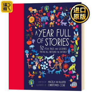 Stories 英文原版 Year McAllister 英语书籍 Angela 故事满载 Full 52个暖心故事 儿童绘本 一年 进口原版 全英文版