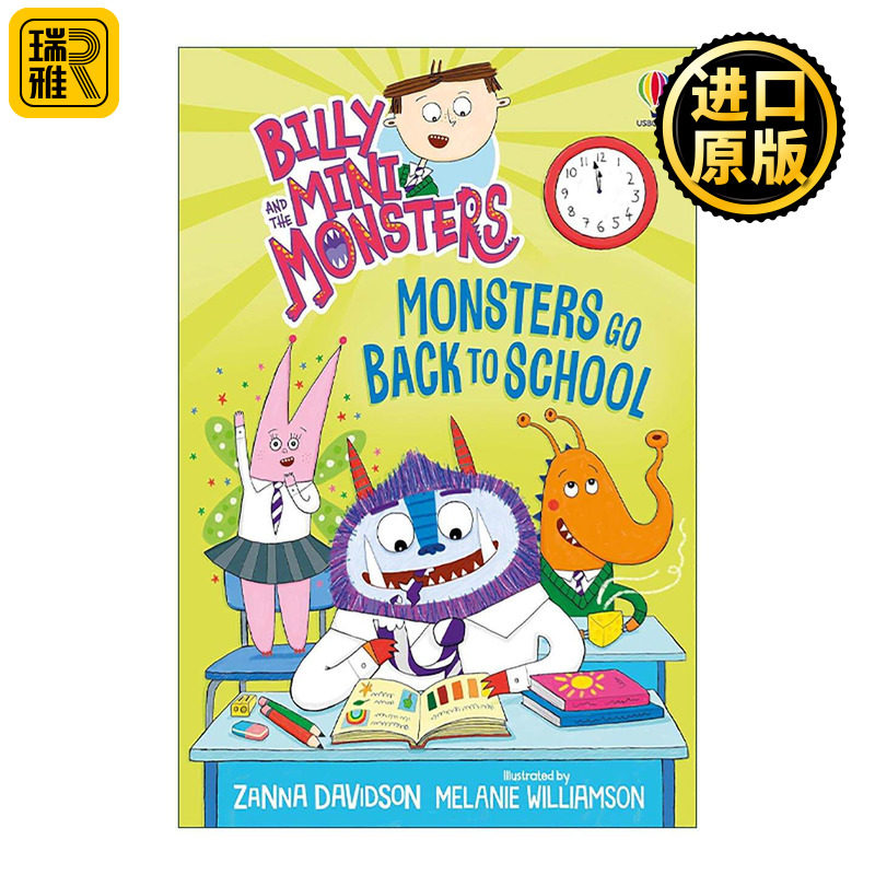 英文原版 Billy and the Mini Monsters Monsters Go Back to School 比利和迷你怪兽 怪兽回学校 全彩 英文版 进口英语原版书籍