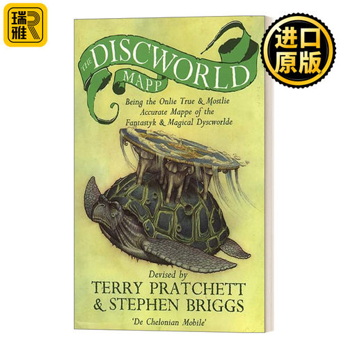 英文原版小说 The Discworld Mapp 碟形世界地图 英文版 Briggs, Stephen, Pratchett, Terry 进口英语原版书籍