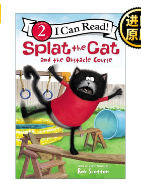 Splat the Cat and the Obstacle Course 啪嗒猫系列 障碍赛道 I Can Read Level 2 分级读物