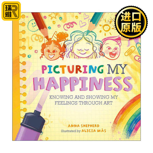 英文原版 All the Colours of Me Picturing My Happiness 正念艺术疗愈 描绘快乐 儿童情绪健康 英文版 进口英语原版书籍