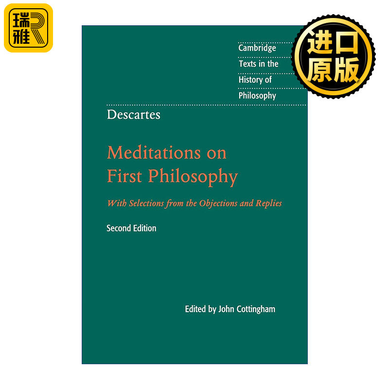 Descartes: Meditations on First Philosophy 笛卡尔 第一哲学沉思集 剑桥哲学史文本系列 英文原版
