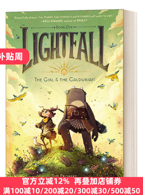 英文原版 Lightfall 1 The Girl and the Galdurian  光陨1 少女与加杜里安 全彩漫画小说 英文版 Tim Probert 进口英语原版书籍