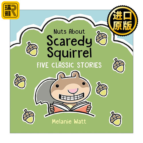 英文原版 Nuts About Scaredy Squirrel 小嘀咕松鼠 5个经典故事合集 精装 英文版 进口英语原版书籍