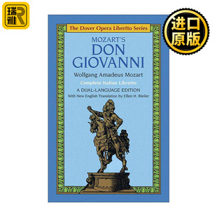 原版 Mozart's Don Giovanni the Dover Opera Libretto Series 莫扎特的唐璜 歌剧指南 英意双语版 进口原版书籍