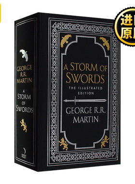 冰与火之歌3 冰雨的风暴 插图版 英文原版小说 A Song of Ice and Fire 3—a Storm of Swords 大开本精装 进口英语原版书籍