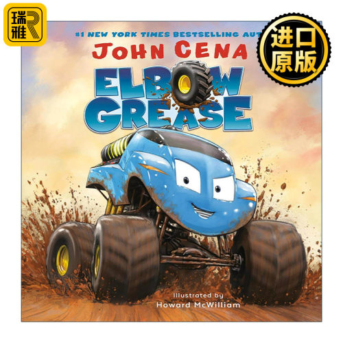 英文原版 Elbow Grease 怪兽卡车 儿童价值观培养绘本 纸板书 永不言弃 John Cena 英文版 进口英语原版书籍
