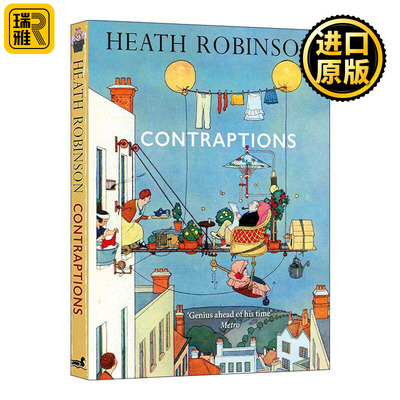 英文原版 Contraptions 小玩意儿 Heath Robinson荒诞插画精装 用复杂装置解决生活琐事 国外版手工耿 英文版 进口英语原版书籍