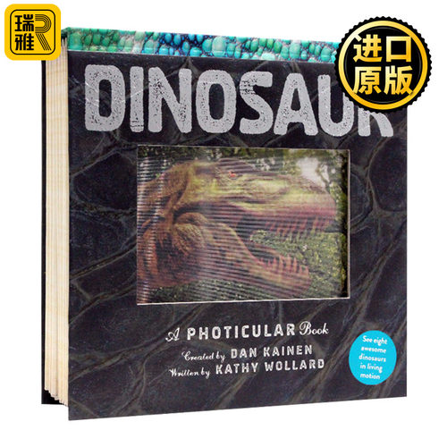光与影视觉书系列 恐龙 3D立体动画书 Dinosaur A Photicular Book 英文原版绘本 动画效果翻翻书 进口英语纽约时报畅销书