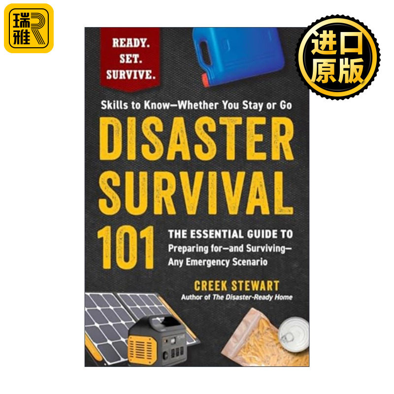 英文原版 Disaster Survival 101 灾害求生入门指南 应对各类紧急场景的准备与求生手册 英文版 进口英语原版书籍