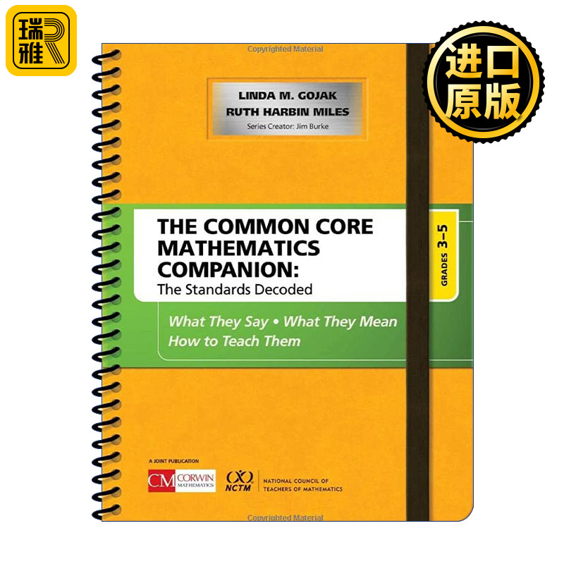 英文原版 The Common Core Mathematics Companion, Grades 3-5 3-5